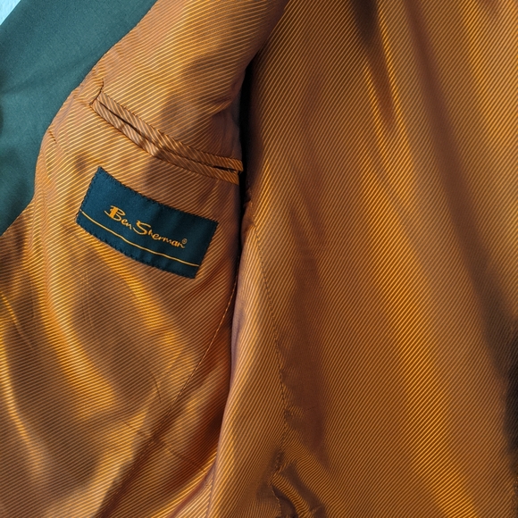 Ben Sherman Lt Brown 100% Wool Suit - Picture 3 of 3